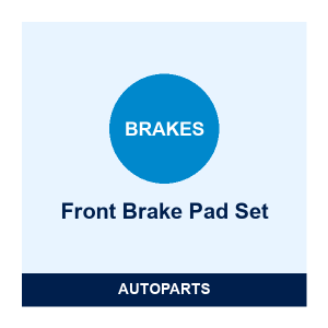 Front Brake Pad Set — Toyota Corolla
