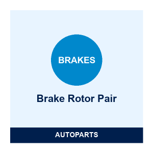 Brake Rotor Pair — Toyota Corolla